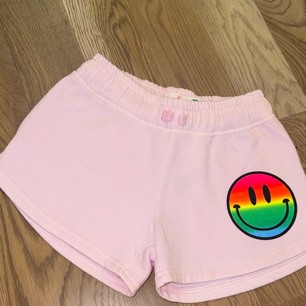 Vintage Havana Pink Shorts with Rainbow Smiley NWT